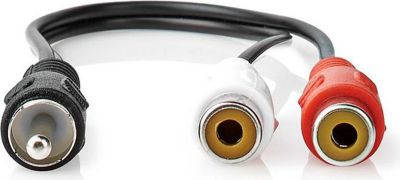 Câble RCA NEDIS Subwoofer RCA 0.20m Mâle Femelle Stable