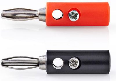 NEDIS Mâle 4,5mm Plaqué Nickel PVC Stable