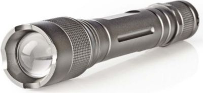 Lampe torche NEDIS 3W 150lm IPX5 Portée 120m en Aluminium
