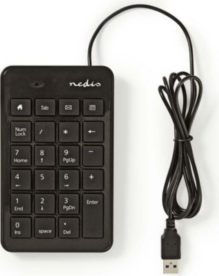 Clavier sans fil NEDIS Filaire USB-A avec Touches Multimédia