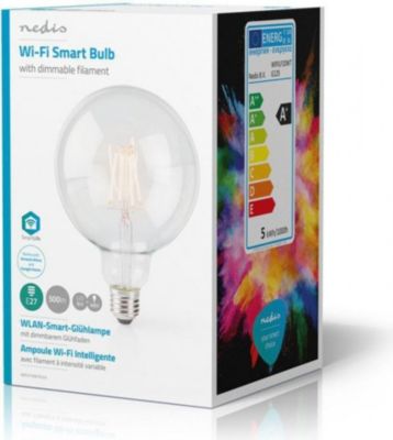 Ampoule LED connectée NEDIS Wifi à filament WIFILF10WTG125