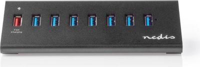 Hub NEDIS Hub USB 3.0 7 ports + 1 port de charge