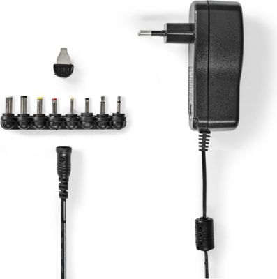 NEDIS Alimentation 3 à 12V 1.5A - 8 embouts