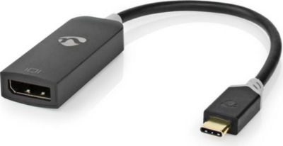 Adaptateur USB C NEDIS vers DisplayPort Femelle 8K 30Hz 0.2m