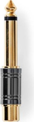Adaptateur Jack NEDIS Audio Mono 6.35mm Mâle vers RCA Femelle