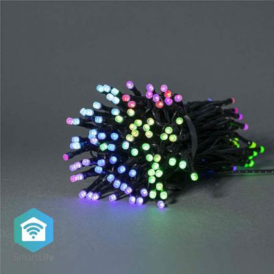 Guirlande lumineuse NEDIS Guirlande Wi-Fi RGB 168 LED's