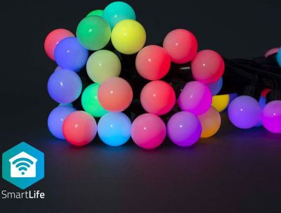 Guirlande lumineuse NEDIS Guirlande intelligente Wi-Fi RGB 48 LED