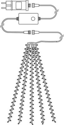 Guirlande lumineuse NEDIS Arbre à suspendre Wi-Fi 200 LED's blanc
