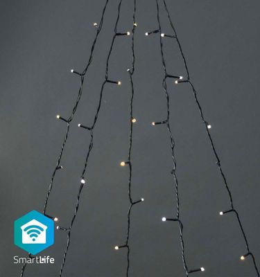 Guirlande lumineuse NEDIS Arbre à suspendre Wi-Fi 200 LED's blanc