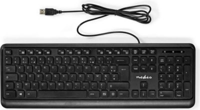 Clavier sans fil NEDIS Filaire USB AZERTY Disposition France