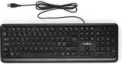 Clavier sans fil NEDIS Filaire USB QWERTY Disposition Hollande