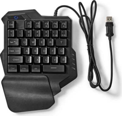 Clavier sans fil NEDIS USB-A Clés à Membrane RVB Universel