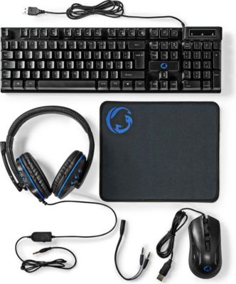 Clavier sans fil NEDIS Clavier, Souris et Casque Rétroéclairé