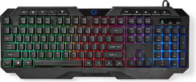 Clavier sans fil NEDIS Clés à Membrane Rétroéclairé LED