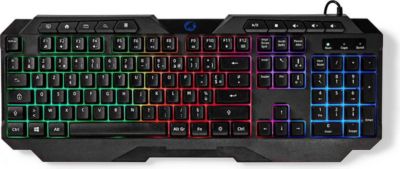 Clavier sans fil NEDIS à Disposition France Rétroéclairé LED