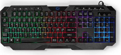 Clavier sans fil NEDIS à Disposition Hollande Rétroéclairé LED