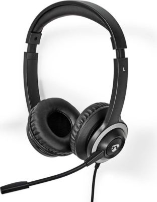 Casque NEDIS audio filaire USB contrôle de volume Casque NEDIS audio filaire USB contrôle de volume