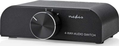 Commutateur audio NEDIS Commutateur audio 4 Ports Entrées 3x RCA