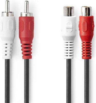  KOMELEC Rallonge 2 RCA mâle femelle 10m KOMELEC Rallonge 2 RCA mâle femelle 10m