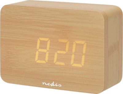 Radio réveil NEDIS avec Affichage LED et Fonction Snooze