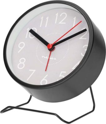 Radio réveil NEDIS Analogique Design Rond avec Pied Métal