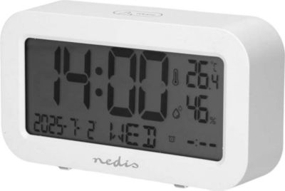 Radio réveil NEDIS avec Écran LCD Date Température Snooze