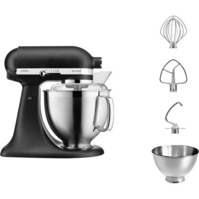 Location Robot pâtissier Kitchenaid 5KSM185PSEBK Artisan Noir truffe