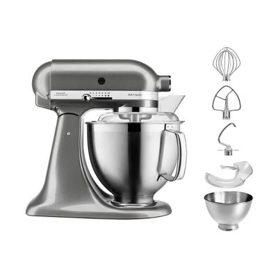 Location Robot pâtissier Kitchenaid 5KSM185PSEMS ARTISAN gris étain