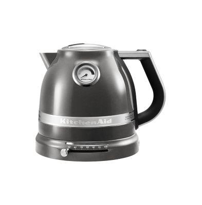 KitchenAid KTEN20DBPR Bouilloire de 2 l avec poignée complète et bande de  garniture, porcelaine, pyrite