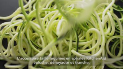 Voir la vidéo pour Découpe KITCHENAID 5KSM1APC Découpeur en spirales