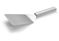 Ustensile plancha FORGE ADOUR spatule inox courte coudee
