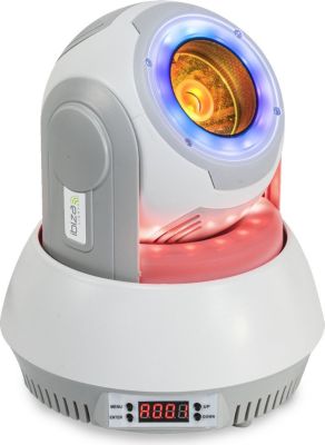 Jeu de lumière Lyre BEAM - Ibiza - STAR-BEAM-BL - de 40W RVBB avec 2 anneaux lumineux d'ambiance - Mode auto, DMX