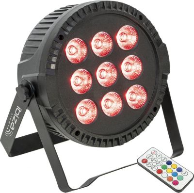 Jeu de lumières IBIZA Projecteur PAR THINPAR-9X6W-RGBW Jeu de lumières IBIZA Projecteur PAR THINPAR-9X6W-RGBW