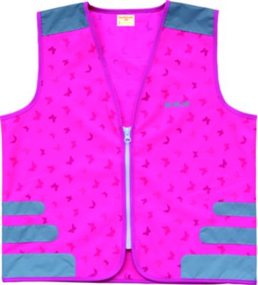 gilet réfléchissant wowow rose pour enfant - taille l