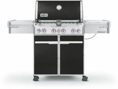 Barbecue gaz WEBER SUMMIT E470 noir intense