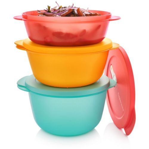 Boîte alimentaire TUPPERWARE Crystalwave ronds 1l 1.5l 2l