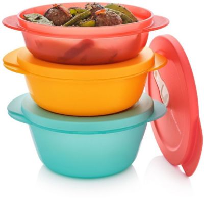 Boîte alimentaire TUPPERWARE Crystalwave ronds 0.4l 0.6l 0.8l