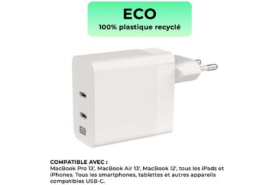 Chargeur secteur XTREMEMAC USB-C 60W MacBook Pro 13''