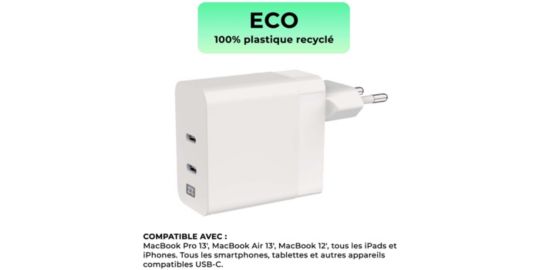 Chargeur secteur XTREMEMAC USB-C 60W MacBook Pro 13''