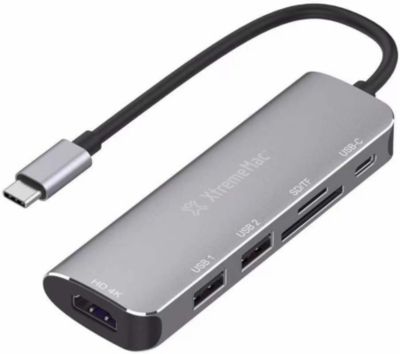 Hub USB C XTREMEMAC type C avec HDMI+2xUSB-A+SD+SDHC+USB-C