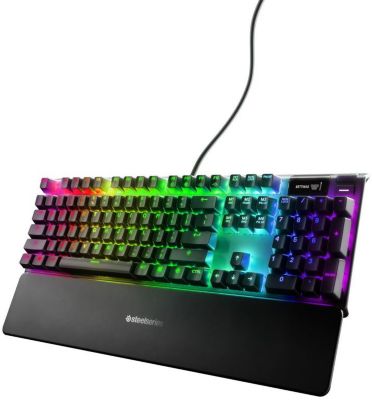 Clavier Gaming - AZERTY - STEELSERIES - Apex Pro Mini Wireless FR - Sans  Pavé Numérique - Rétroéclairé - Noir