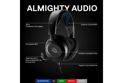 Casque gamer STEELSERIES Arctis Nova 1 P