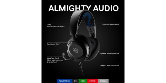Casque gamer STEELSERIES Arctis Nova 1 P