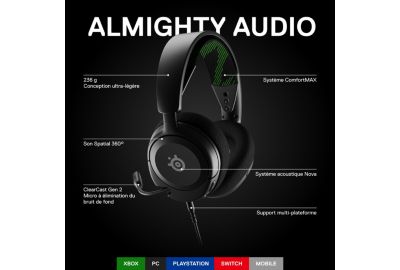 Casque gamer STEELSERIES Arctis Nova 1 X