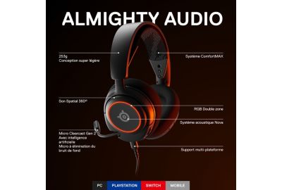 Casque gamer STEELSERIES Arctis Nova 3
