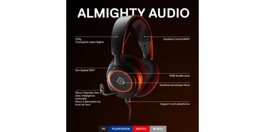 Casque gamer STEELSERIES Arctis Nova 3