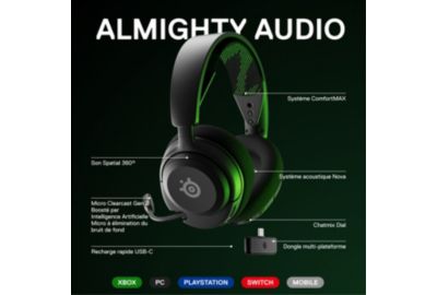 Casque gamer STEELSERIES ARCTIS NOVA 4 X