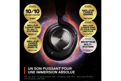 Casque gamer STEELSERIES Arctis Nova Pro Wireless PS5 PC Exclusif