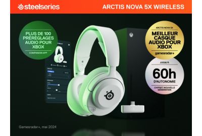 Casque gamer STEELSERIES Arctis Nova 5X Blanc