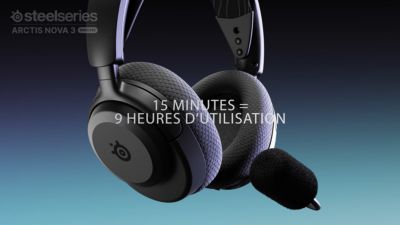 Voir la vidéo pour Casque gamer STEELSERIES Arctis Nova 3PW Noir
